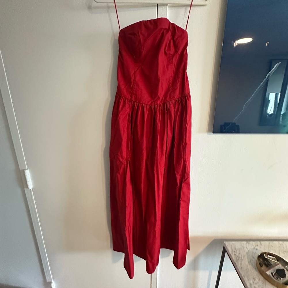 Abercrombie red dropwaist dress